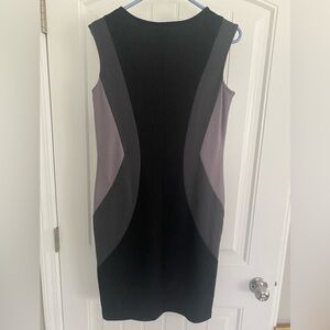 Mossimo Black and Gray stretch sheath Midi Dress
